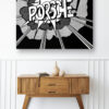 Wooden sideboard table with books and a vase Mod/038 - Détournement#2 - Porsche !