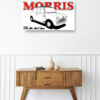 Wooden sideboard table with books and a vase Mod/016 - Mini Morris Cooper bis (de 1960)