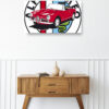 Wooden sideboard table with books and a vase Mod/028 - Alfa Romeo Giulietta Spider (de 1961)