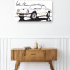 Wooden sideboard table with books and a vase Mod/029 - Lotus Elan Sprint (de 1973)